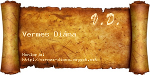 Vermes Diána névjegykártya